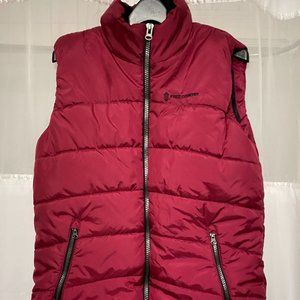 Dark Pink Free Country Puffer Vest XL